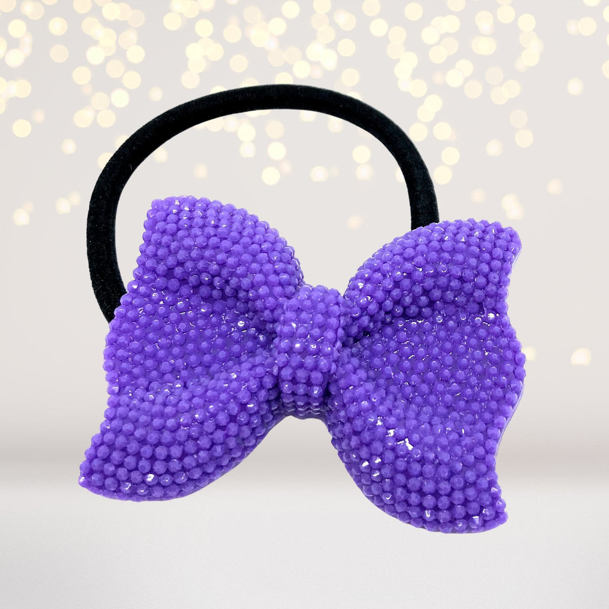 Hairband - Sparkle Bow Hair Tie, Sparkly Bow Hair Elastic