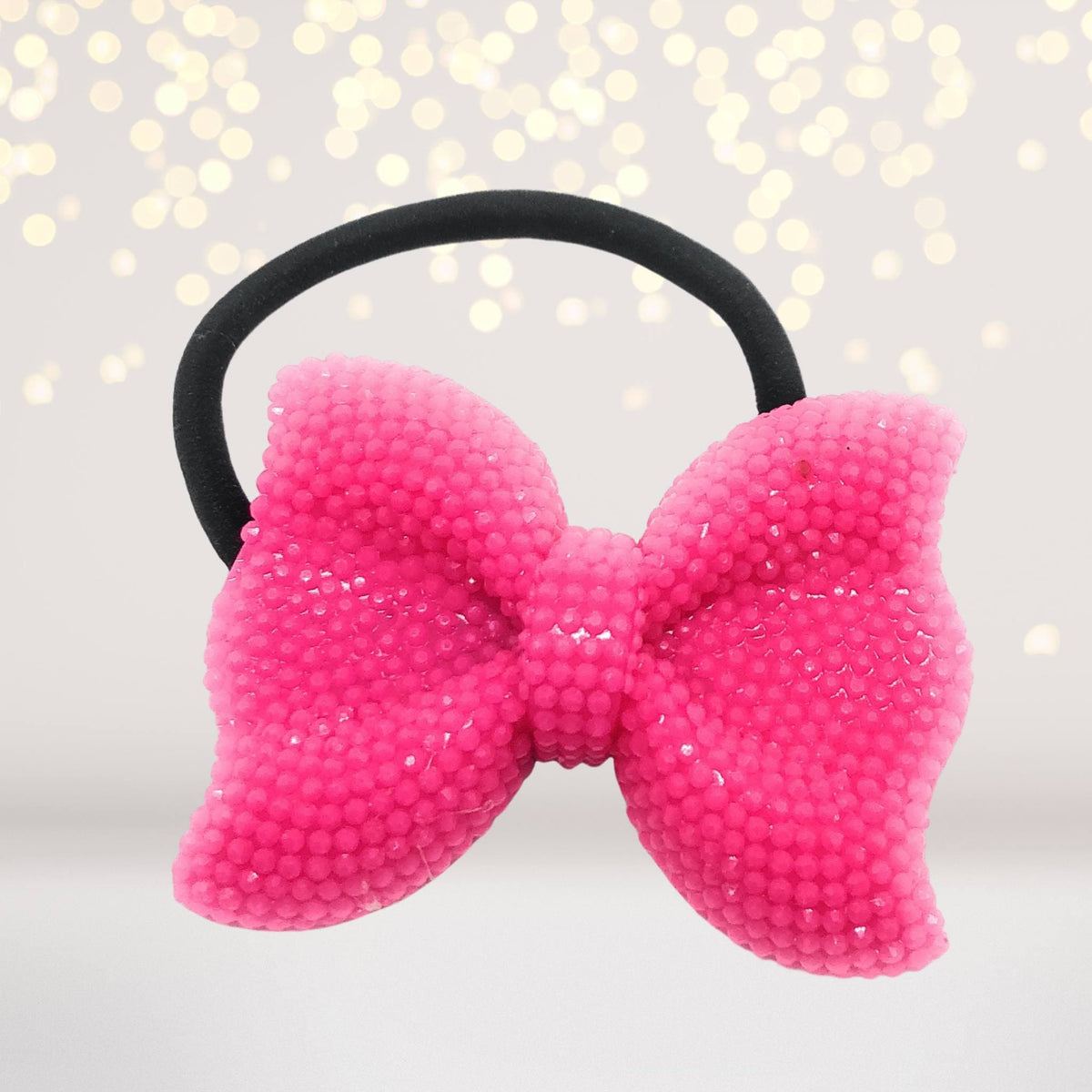 Hairband - Sparkle Bow Hair Tie, Sparkly Bow Hair Elastic