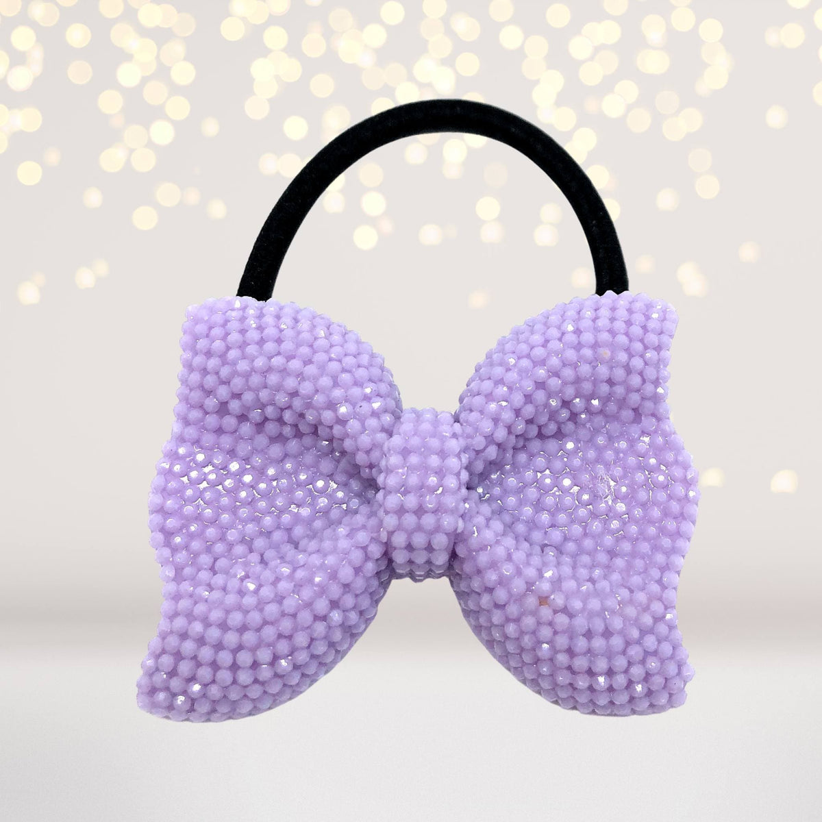 Hairband - Sparkle Bow Hair Tie, Sparkly Bow Hair Elastic