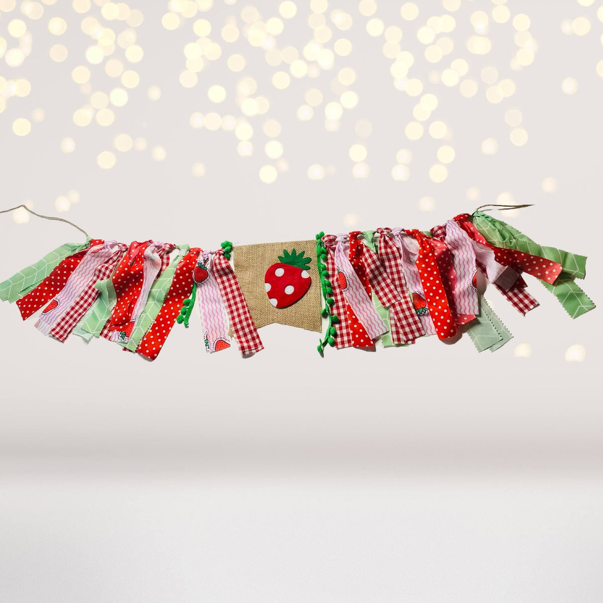 Strawberry Themed Party Banner