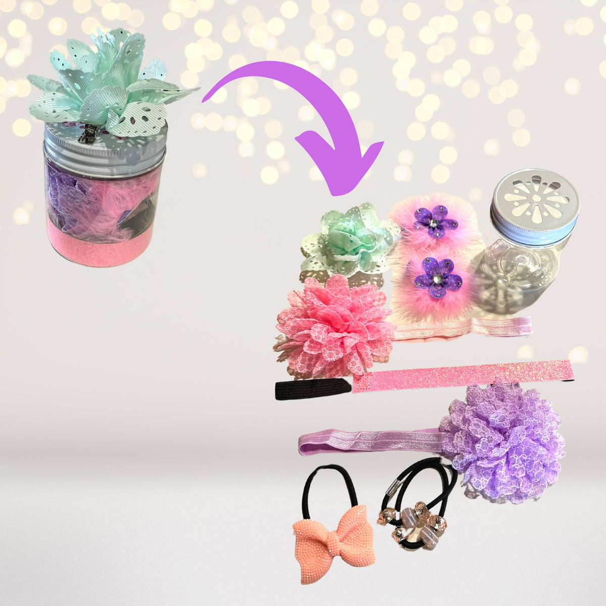 Girls Easter Party Favors jar