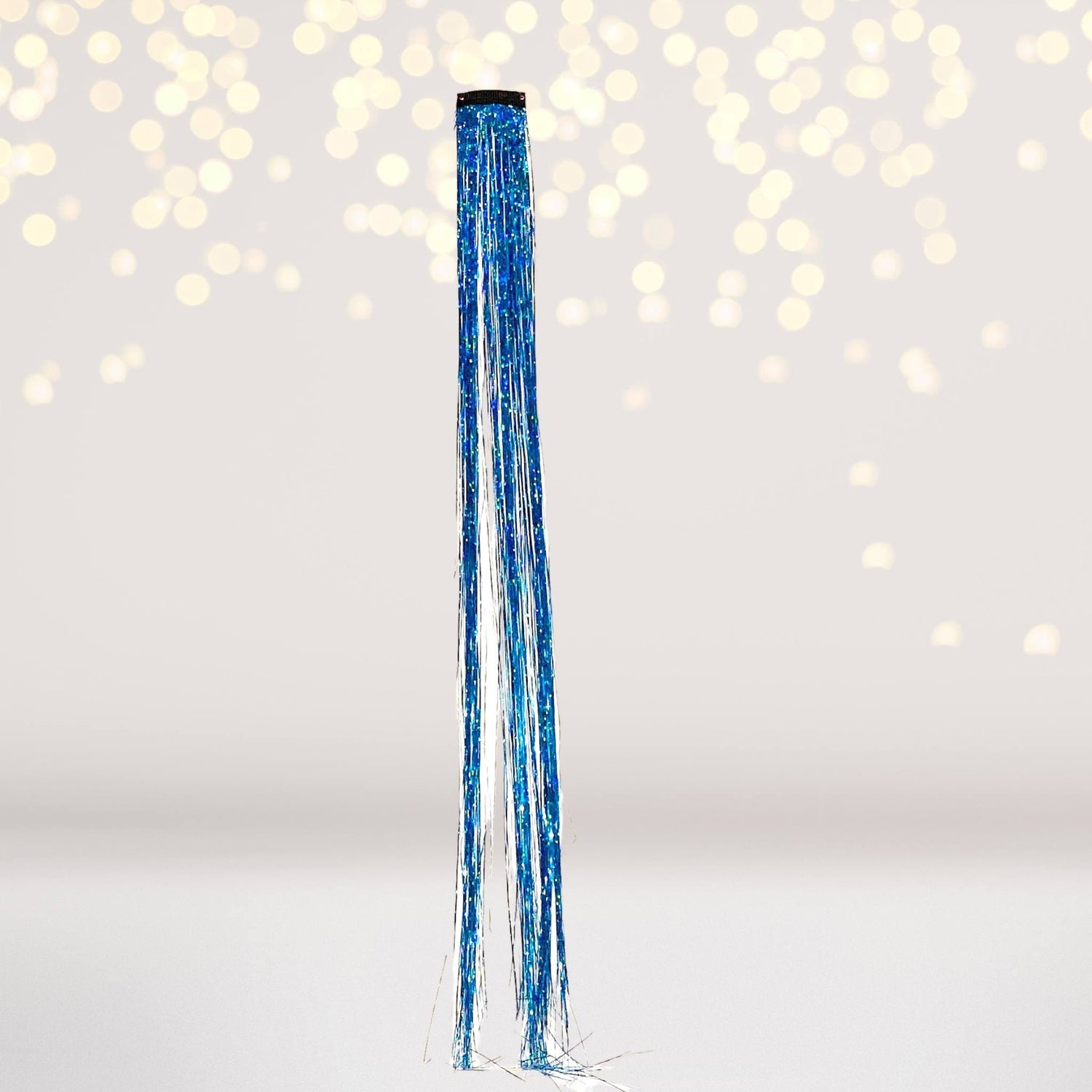 Hair Clip - Turquoise Hologram Hair Tinsel Extension