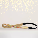 Headband - Twine And Rainbow Beads Hippie Headband