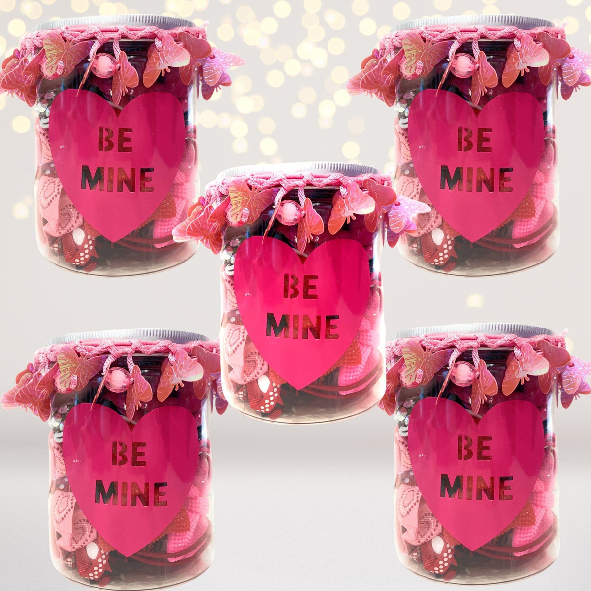 Party Favor - Valentine's Day Party Favor Jars, Valentine's Day Gift, 60 Pc Set