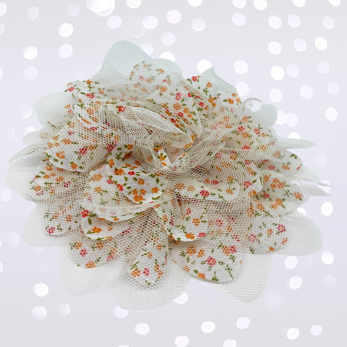 Hair Flower - Vintage Tulle Hair Flower Clips