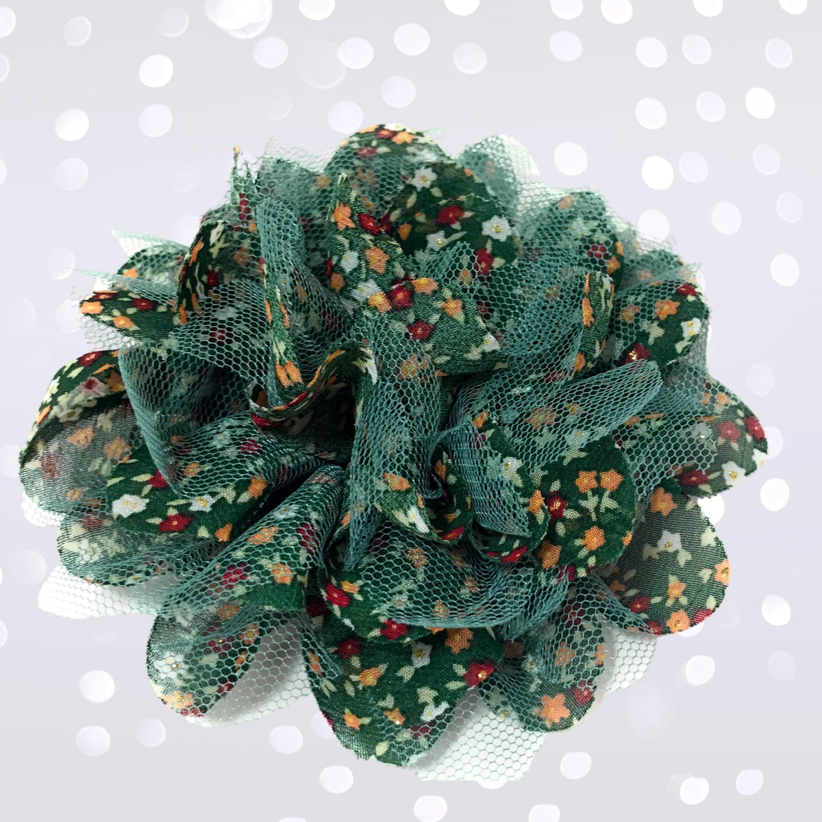 Hair Flower - Vintage Tulle Hair Flower Clips