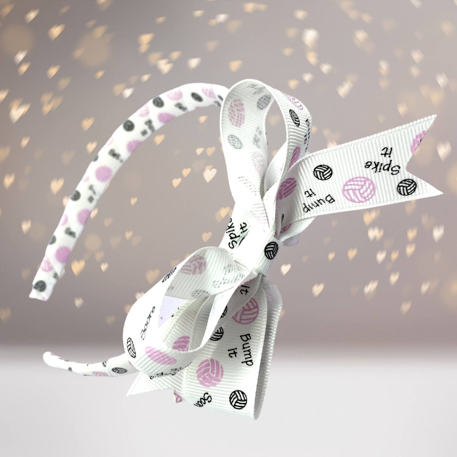 Headband - Volleyball Print Headband, Bump Set Spike Headand